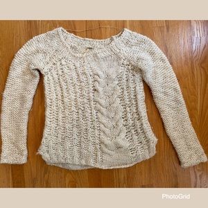 Free People Cable Knit Sweater